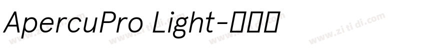 ApercuPro Light字体转换